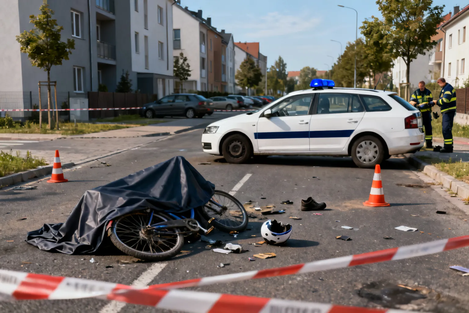 Śmiertelne potrącenie rowerzysty na Obrzeżnej Zachodniej w Mysłowicach