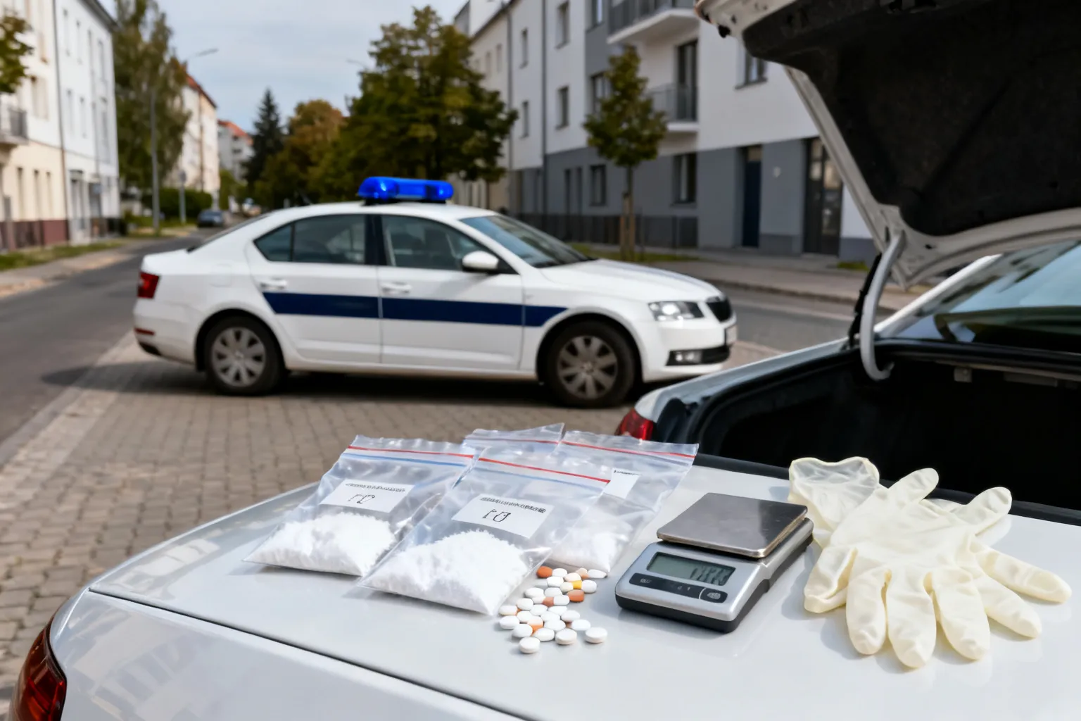 Bytom: zabezpieczono ponad 1,5 kilograma narkotyków, 35-latek zatrzymany