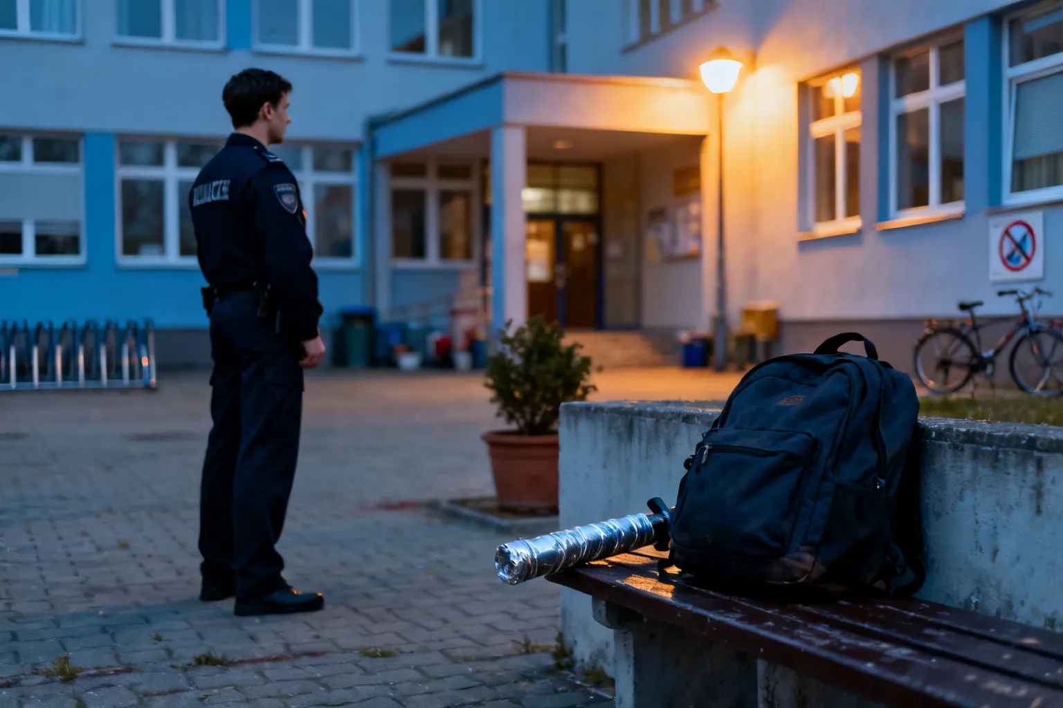 Uczeń z niebezpiecznym przedmiotem w szkole przy ul. Uniwersyteckiej w Katowicach