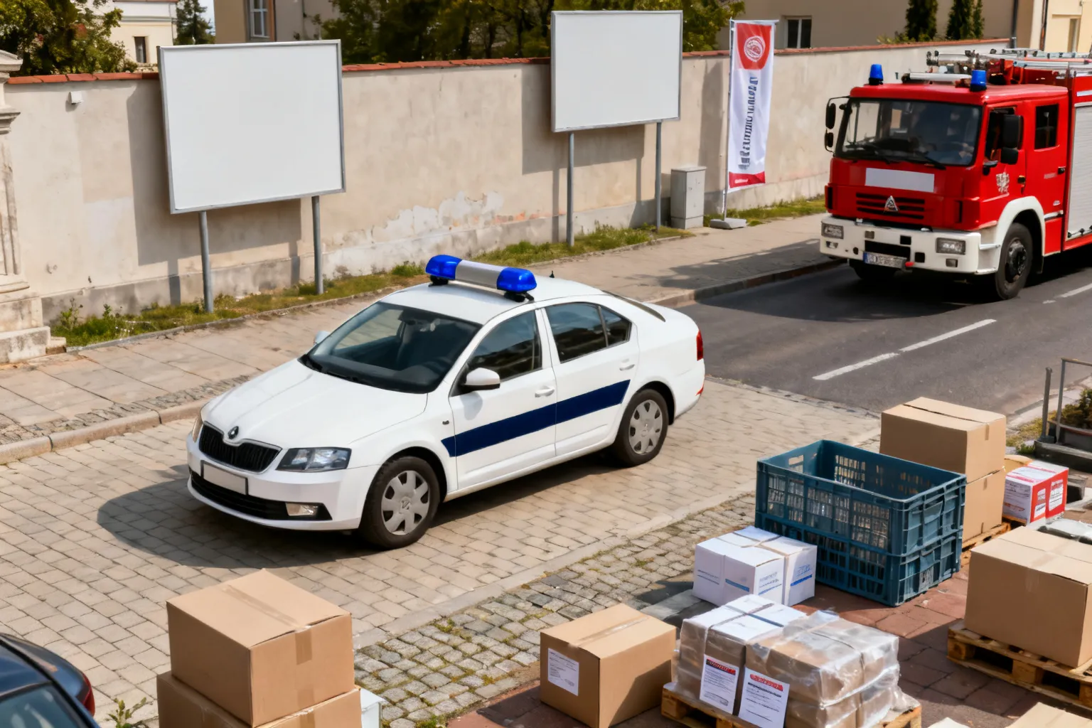 III Festiwal Ratowania Życia w Katowicach — policja na Rynku