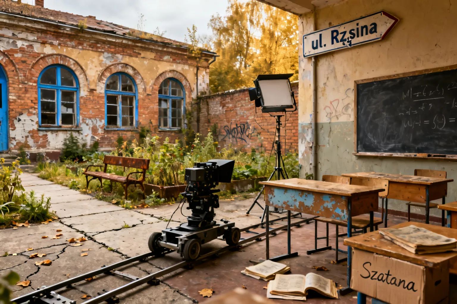 Zdjęcia Szatana z 7 klasy w Rząsinach — pałac jako plan filmowy
