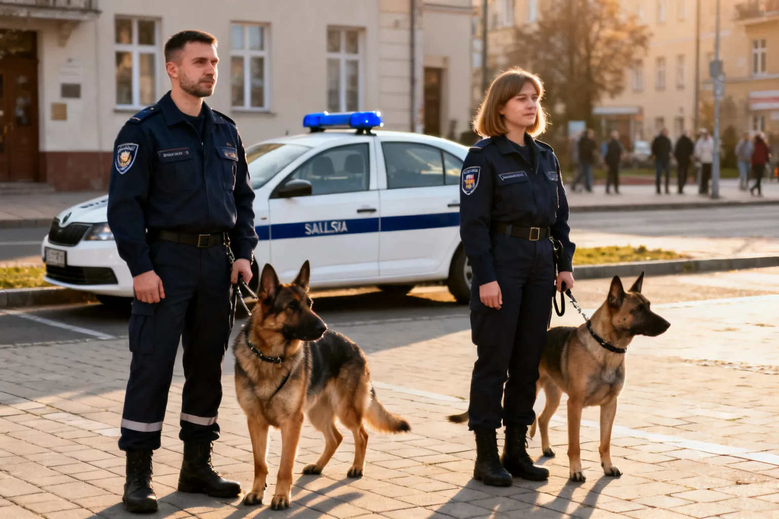 Śląscy przewodnicy psów służbowych na podium międzynarodowych zawodów kynologicznych