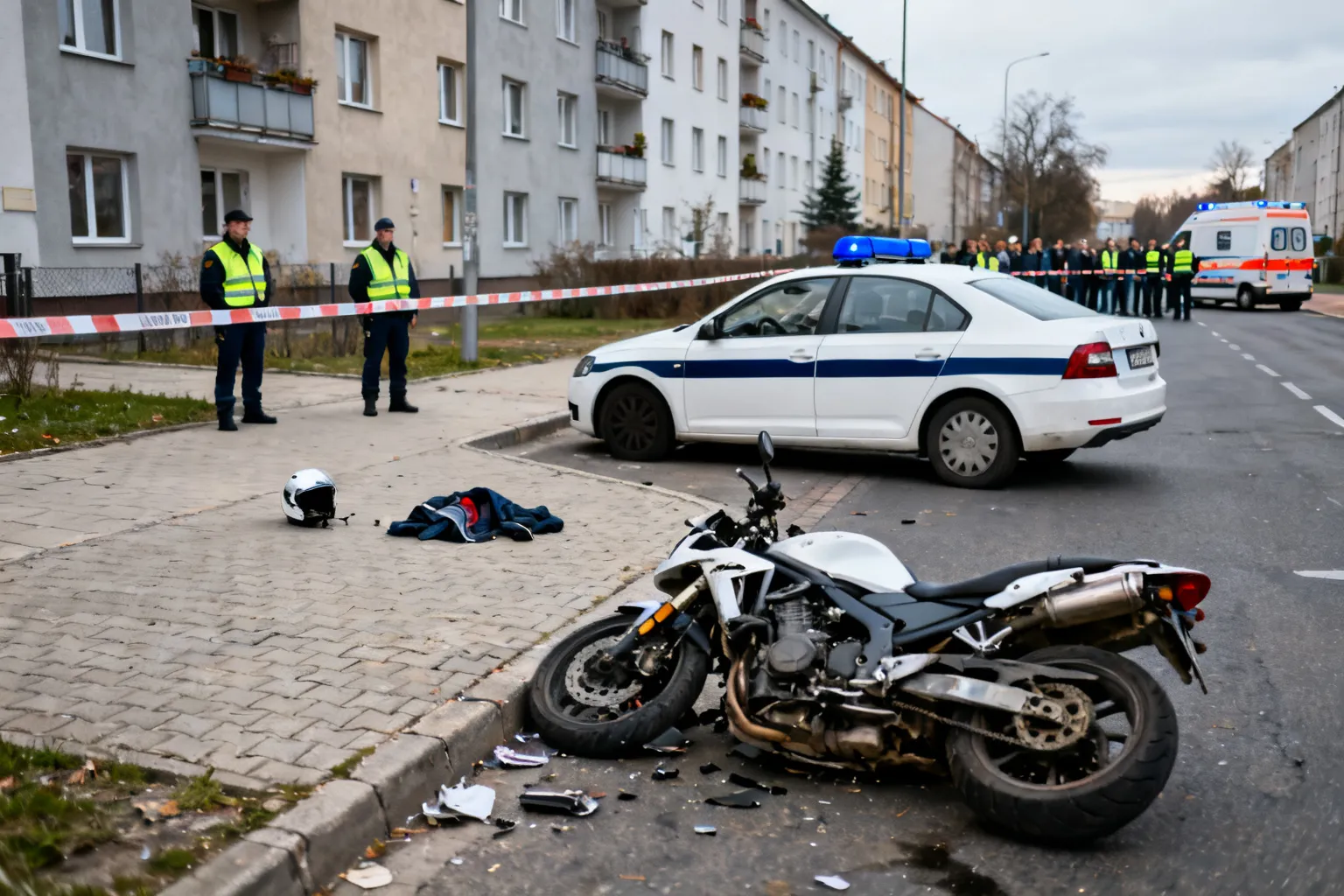Śmiertelny wypadek motocykla w Rybniku — pasażerka nie przeżyła