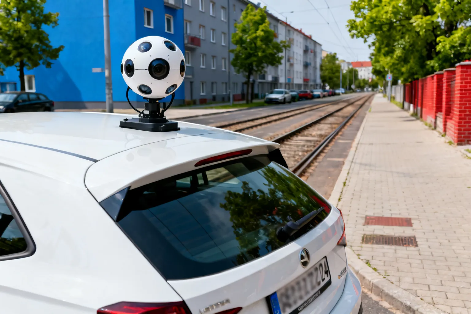 Google Street View aktualizacja 2026 w województwie śląskim — samochody fotografują ulice