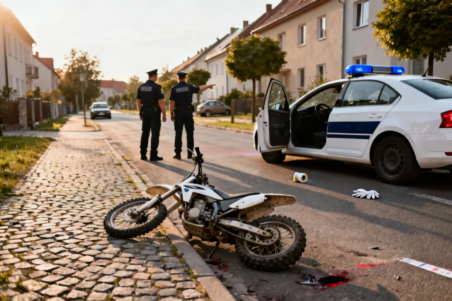 17-latek uciekał motocyklem typu cross w Kłobucku