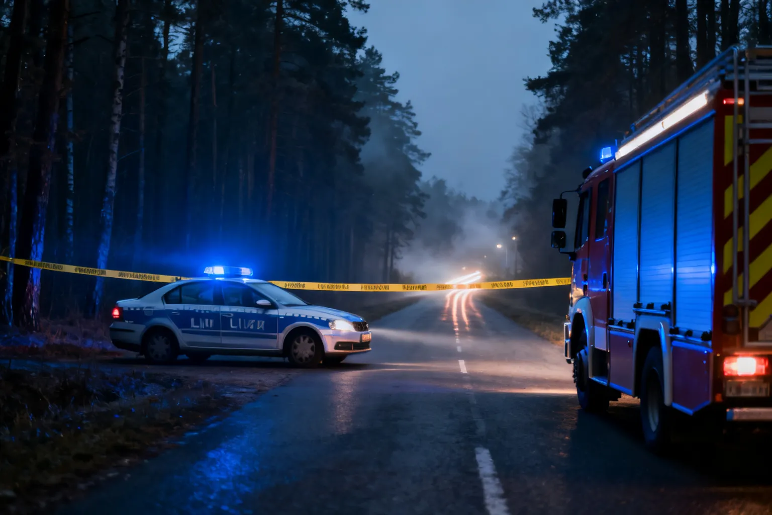 Śmiertelny wypadek na leśnej drodze w Lipowej — zginęła pasażerka