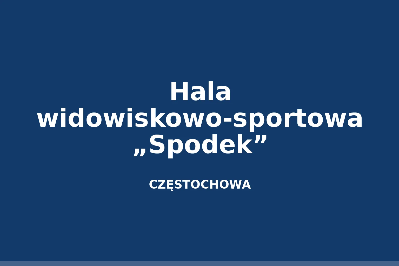 Hala widowiskowo-sportowa „Spodek”