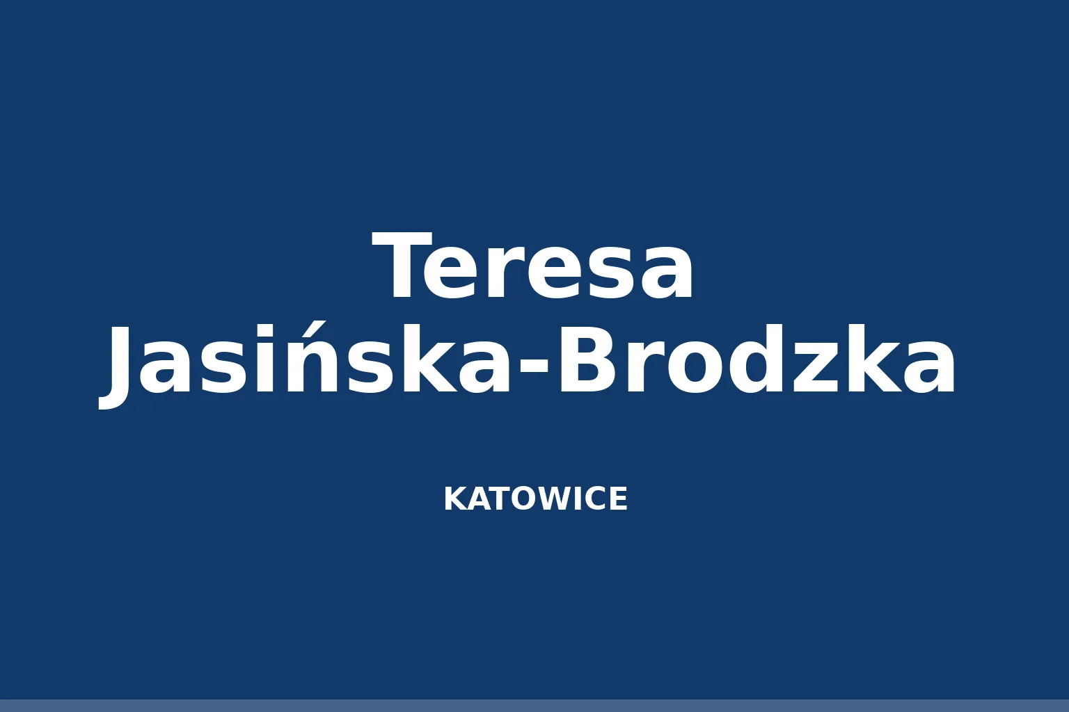 Teresa Jasińska-Brodzka